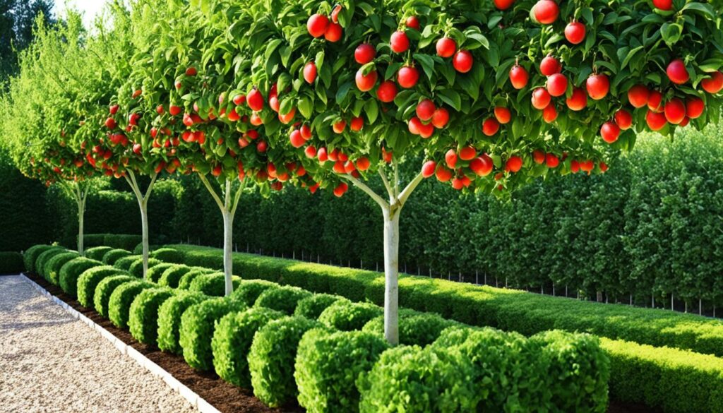 Dwarf fruit trees