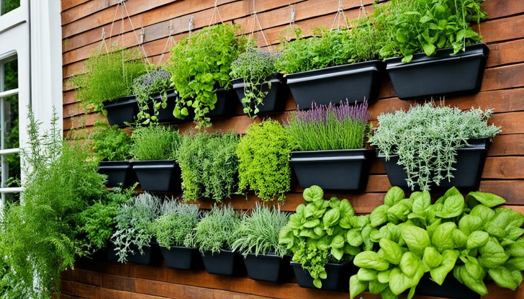 Vertical Garden with Herbs