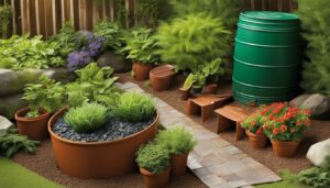 rainwater harvesting, garden water conservation, DIY rainwater collection