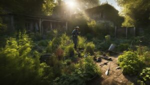 reclaiming overgrown garden, garden cleanup tips, renovating a neglected garden